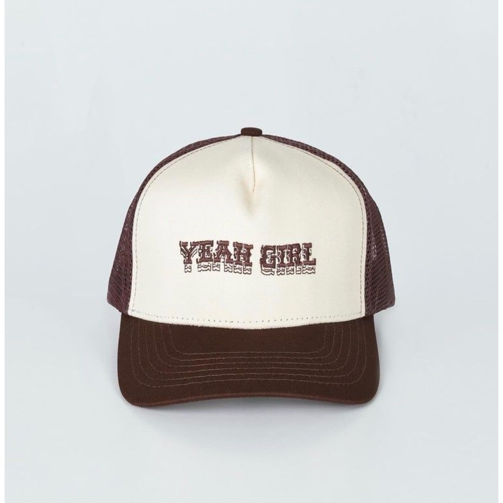 Brown and Cream Trucker Hat